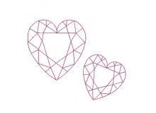 Stickdatei - Diamant Herz